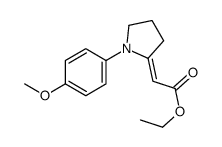 ethyl 2-[1-(4-methoxyphenyl)pyrrolidin-2-ylidene]acetate结构式