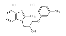 1-(3-Amino-phenoxy)-3-(2-methyl-benzoimidazol-1-yl)-propan-2-ol dihydrochloride Structure