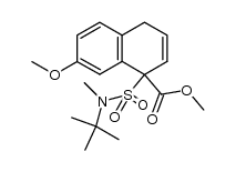 methyl 1,4-dihydro-1-[N-(1',1'-dimethylethyl)-N-methylsulfamoyl]-7-methoxynaphthalene-1-carboxylate Structure