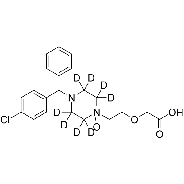 rac-Cetirizine-d8 N-Oxide结构式