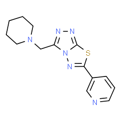 3-(1-Piperidinylmethyl)-6-(3-pyridinyl)[1,2,4]triazolo[3,4-b][1,3,4]thiadiazole Structure