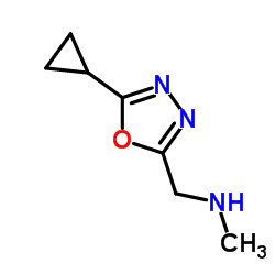 (5-环丙基-1,3,4-恶二唑-2-基)-N-甲基甲胺结构式