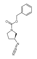 (S)-3-azido-1-pyrrolidinecarboxylic acid phenylmethyl ester Structure