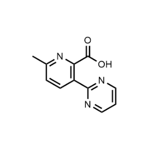 6-Methyl-3-(pyrimidin-2-yl)picolinic acid Structure