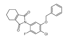 2-(4-chloro-2-fluoro-5-phenylmethoxyphenyl)-4,5,6,7-tetrahydroisoindole-1,3-dione Structure