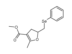 methyl 2-methyl-5-((phenylselanyl)methyl)-4,5-dihydrofuran-3-carboxylate Structure