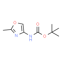 叔丁基(2-甲基噁唑-4-基)氨基甲酸酯结构式