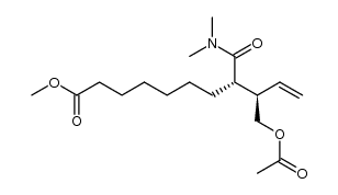 (8S,9R)-methyl 9-(acetoxymethyl)-8-(dimethylcarbamoyl)undec-10-enoate Structure