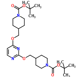 Bis(2-methyl-2-propanyl) 4,4'-[2,4-pyrimidinediylbis(oxymethylene)]di(1-piperidinecarboxylate) picture