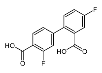 4-(2-carboxy-4-fluorophenyl)-2-fluorobenzoic acid Structure