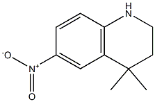 4,4-dimethyl-6-nitro-1,2,3,4-tetrahydroquinoline Structure