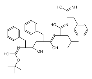 tert-butyl N-[(2S,3S,5R)-6-[[(2S)-1-[[(2S)-1-amino-1-oxo-3-phenylpropan-2-yl]amino]-4-methyl-1-oxopentan-2-yl]amino]-5-benzyl-3-hydroxy-6-oxo-1-phenylhexan-2-yl]carbamate picture