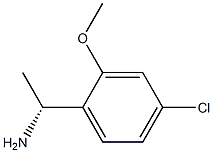 (1R)-1-(4-CHLORO-2-METHOXYPHENYL)ETHYLAMINE结构式