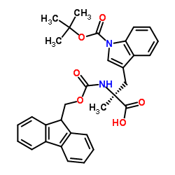 Fmoc-α-Me-Trp(Boc)-OH Structure