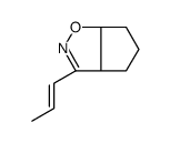 4H-Cyclopent[d]isoxazole,3a,5,6,6a-tetrahydro-3-(1-propenyl)-(9CI)结构式