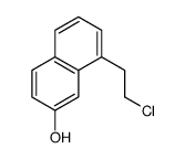 1-(2-chloroethyl)-7-hydroxynaphthalene结构式