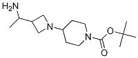 N1-BOC-4-(3-(1-aMinoethyl)-azetidin-1-yl)piperidine结构式