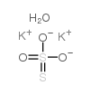 POTASSIUM THIOSULFATE HYDRATE Structure