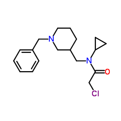 N-[(1-Benzyl-3-piperidinyl)methyl]-2-chloro-N-cyclopropylacetamide Structure