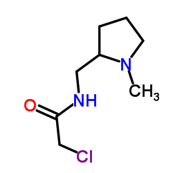 2-Chloro-N-[(1-methyl-2-pyrrolidinyl)methyl]acetamide Structure