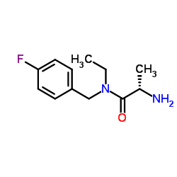 N-Ethyl-N-(4-fluorobenzyl)-L-alaninamide Structure