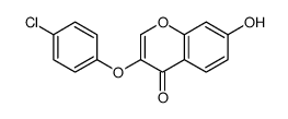 3-(4-chlorophenoxy)-7-hydroxy-4h-1-benzopyran-4-on picture