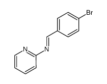 2-(4-Bromobenzylideneamino)pyridine Structure