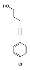 5-(4-chlorophenyl)pent-4-yn-1-ol结构式