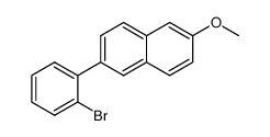 2-(2-bromophenyl)-6-methoxynaphthalene结构式