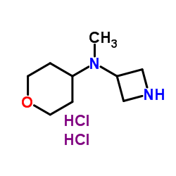 N-Methyl-N-(oxan-4-yl)azetidin-3-amine dihydrochloride structure