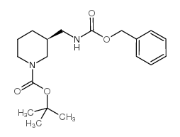 1-PIPERIDINECARBOXYLIC ACID, 3-[[[(PHENYLMETHOXY)CARBONYL]AMINO]METHYL]-, 1,1-DIMETHYLETHYL ESTER, (3S)- picture