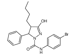 N-(4-bromophenyl)-4-butyl-3-oxo-5-phenylpyrazolidine-1-carboxamide Structure