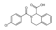 2-(4-chlorobenzoyl)-3,4-dihydro-1H-isoquinoline-1-carboxylic acid结构式