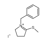 1-benzyl-5-methylsulfanyl-3,4-dihydro-2H-pyrrolium iodide结构式