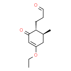 3-Cyclohexene-1-propanal,4-ethoxy-6-methyl-2-oxo-,trans-(9CI) structure