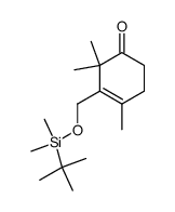 3-(tert-butyldimethylsiloxymethyl)-2,2,4-trimethyl-cyclohex-3-ene-1-one Structure