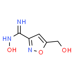 3-Isoxazolecarboximidamide, N-hydroxy-5-(hydroxymethyl)-, (Z)- (9CI) structure