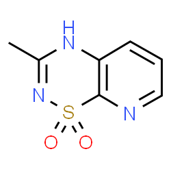 2H-Pyrido[3,2-e]-1,2,4-thiadiazine,3-methyl-,1,1-dioxide(9CI) structure