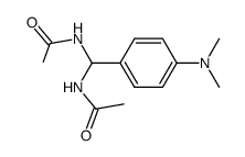 N-[(acetylamino)(4-dimethylaminophenyl)methyl]acetamide Structure