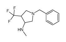 C-(1-Benzyl-4-trifluoromethyl-pyrrolidin-3-yl)-methylamine structure