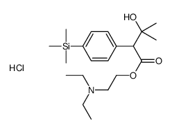 diethyl-[2-[3-hydroxy-3-methyl-2-(4-trimethylsilylphenyl)butanoyl]oxyethyl]azanium,chloride结构式