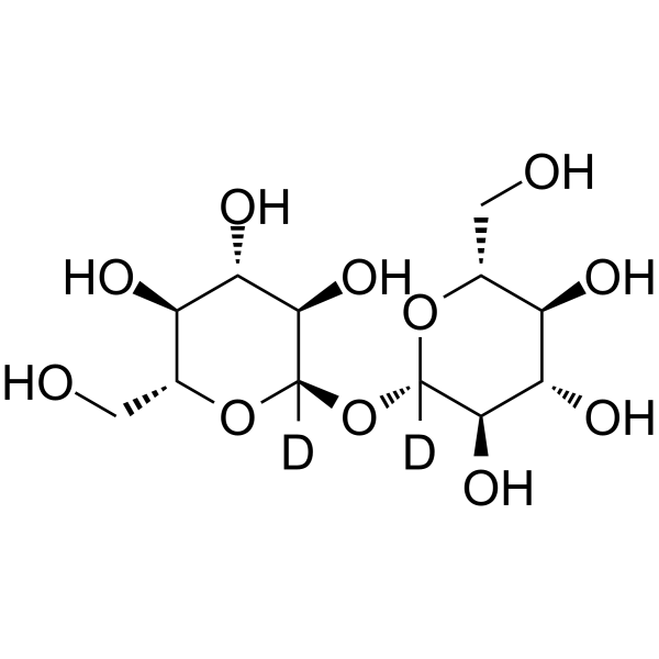 α,β-Trehalose-d2 Structure