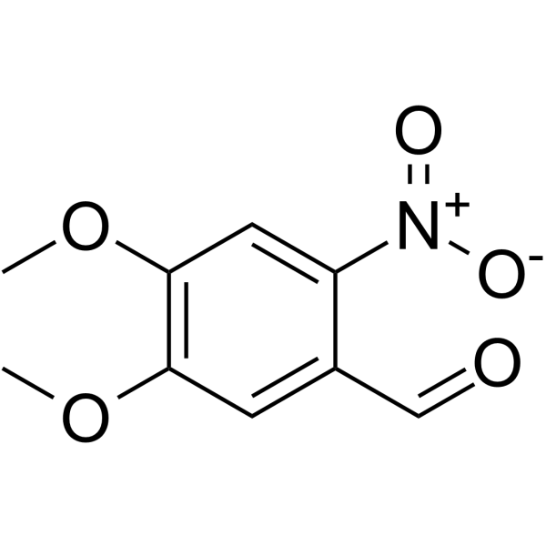 6-Nitroveratraldehyde Structure