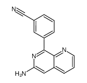 3-(6-Amino-1,7-naphthyridin-8-yl)benzonitrile图片