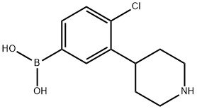 3-(Piperidin-4-yl)-4-chlorophenylboronic acid picture