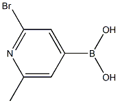 2-Bromo-6-methylpyridine-4-boronic acid structure