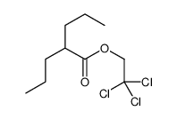 2,2,2-trichloroethyl 2-propylpentanoate Structure