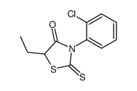 3-(2-chlorophenyl)-5-ethyl-2-sulfanylidene-1,3-thiazolidin-4-one结构式