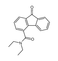 9-Oxo-fluoren-carbonsaeure-(4)-diaethylamid Structure