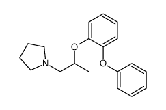 1-[2-(o-Phenoxyphenoxy)propyl]pyrrolidine structure